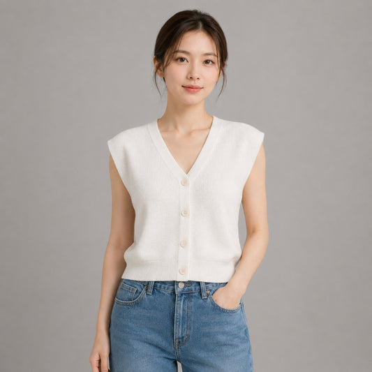 COLEGACY Women Knit Vest Top