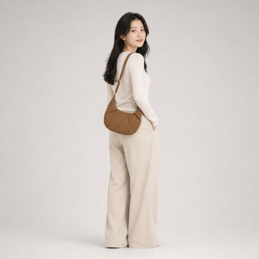 COLEGACY Nylon Round Shoulder Bag