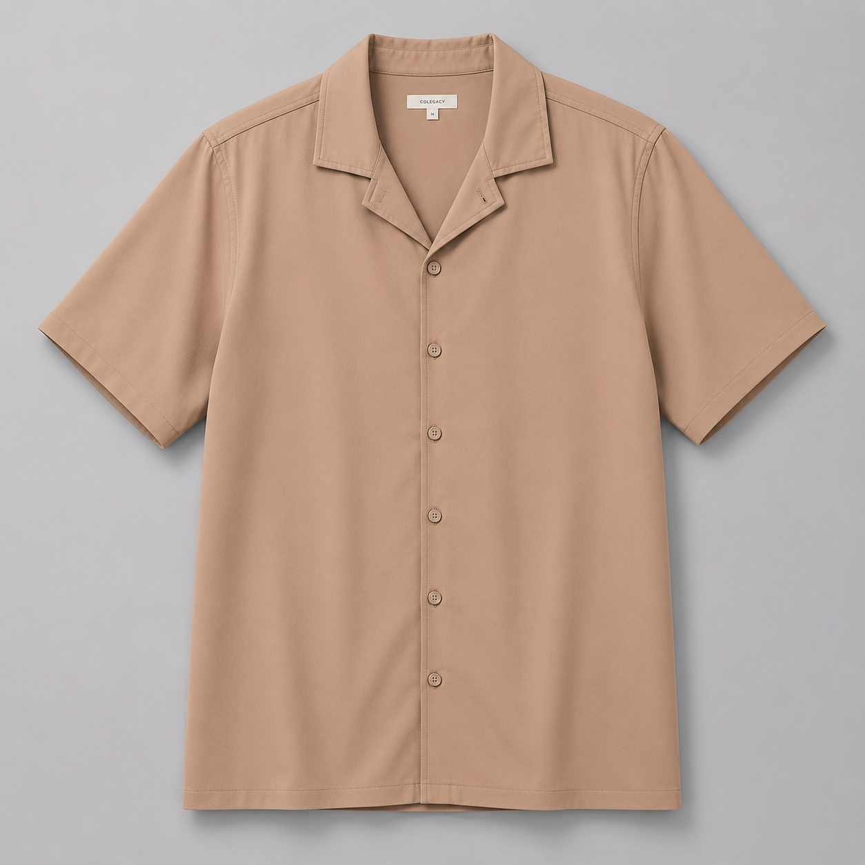 COLEGACY Men Smart Casual Short Sleeve Shirt