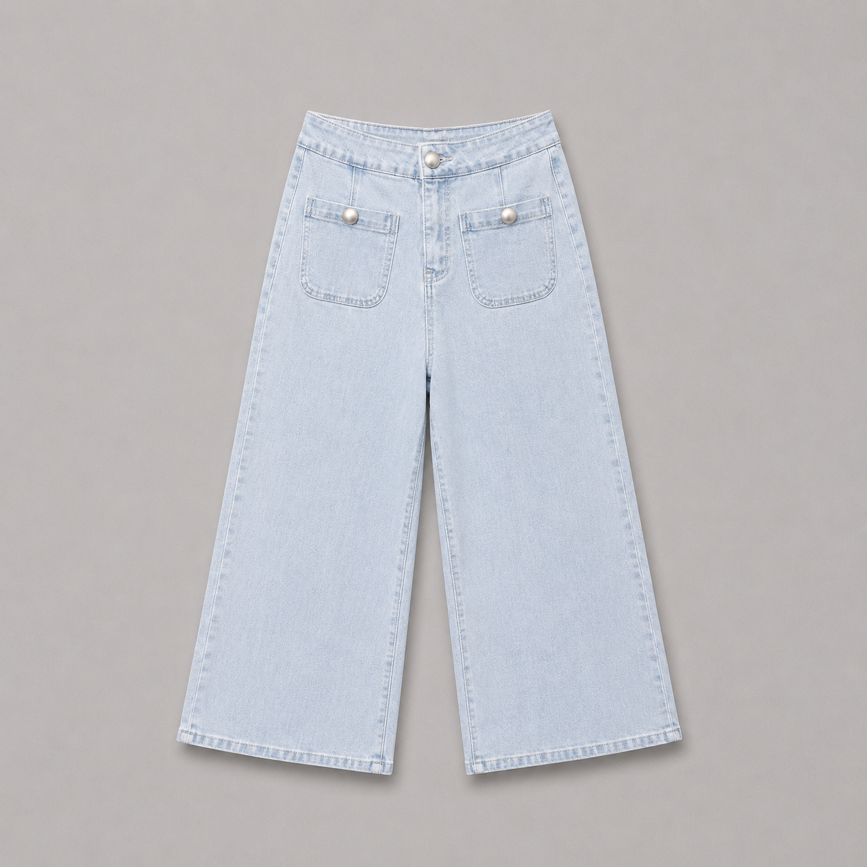 COLEGACY Women Wide Leg Denim Pants