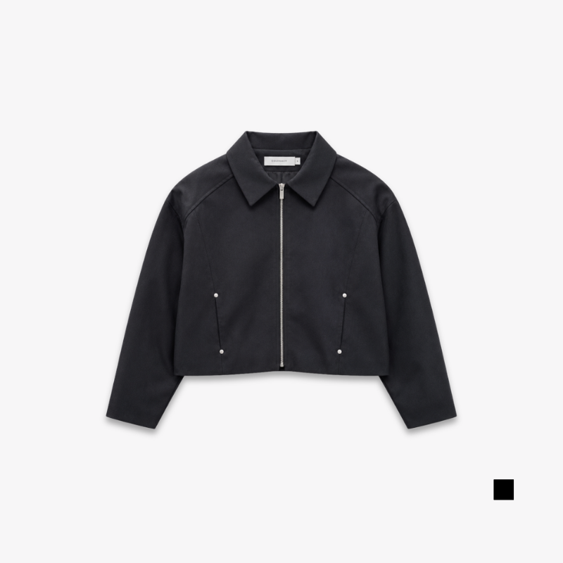 COLEGACY Women Cropped Zip Jacket