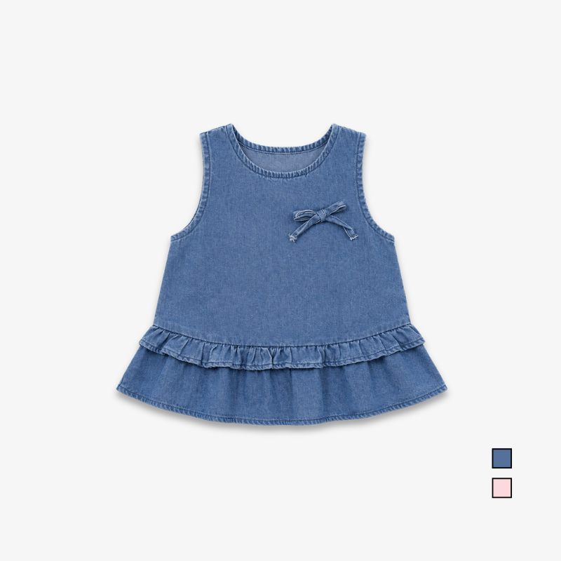 AD Kids Girls Sleeveless Ruffle Top