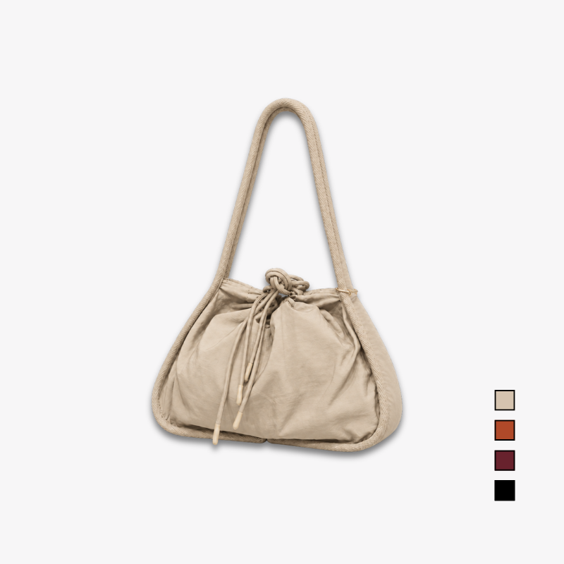 COLEGACY Soft Drawstring Nylon Shoulder Bag