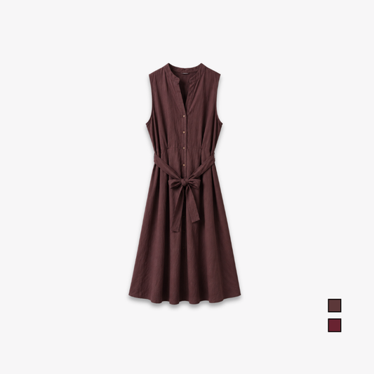 COLEGACY Women Sleeveless Midi Dress