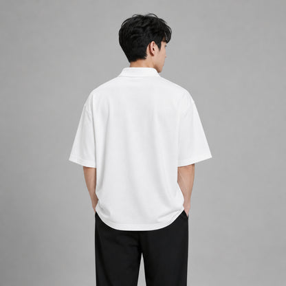 COLEGACY Men Oversized Polo Shirt