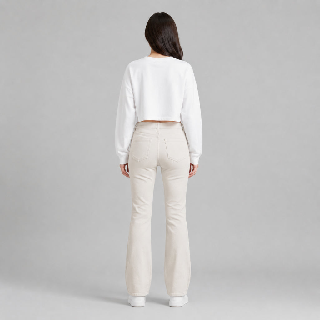 COLEGACY Women Straight Leg Denim Pants