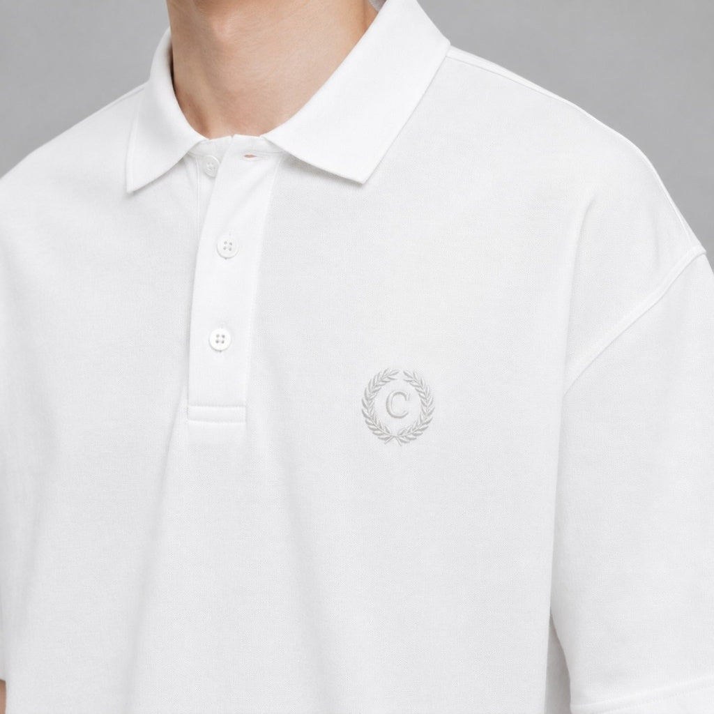 COLEGACY Men Oversized Polo Shirt