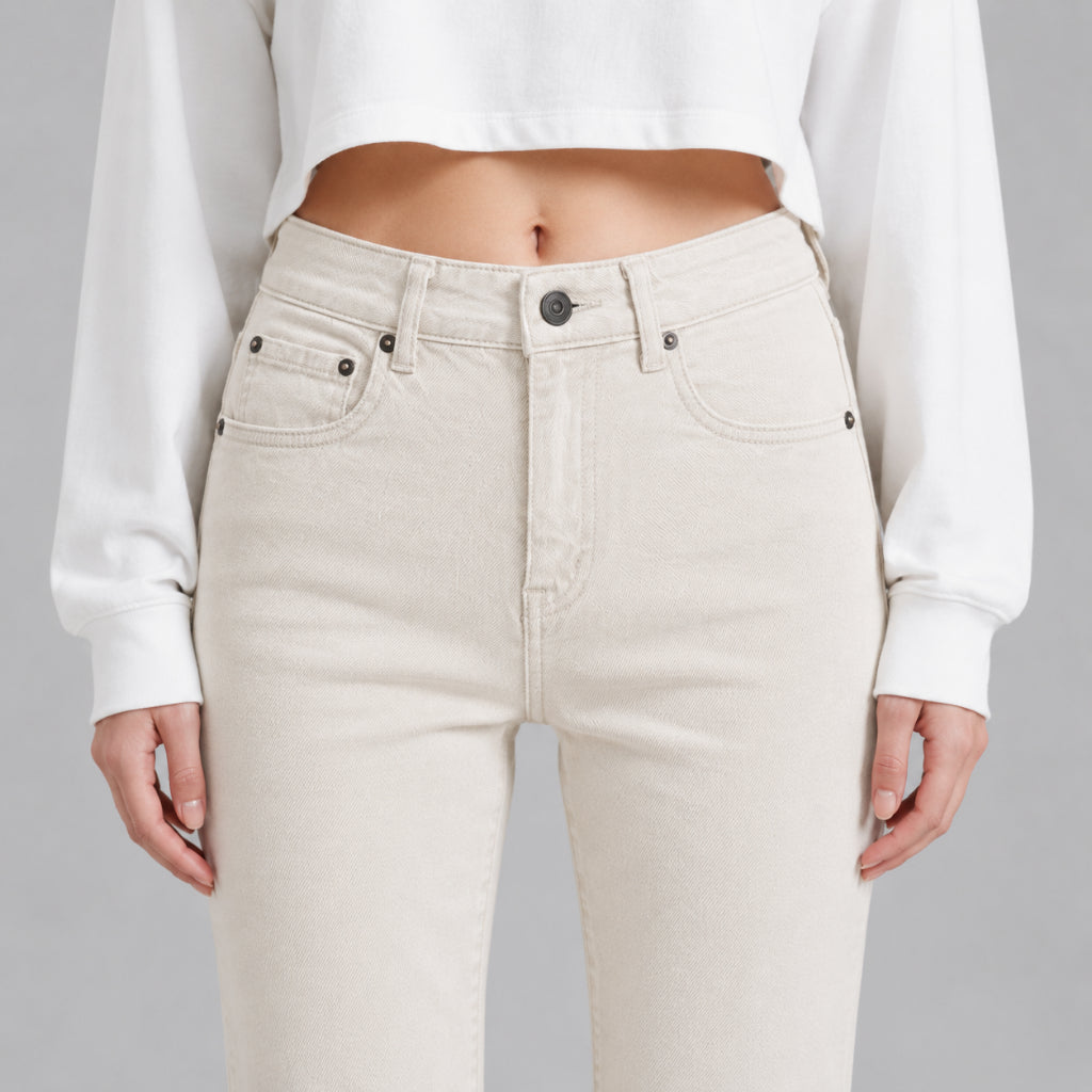 COLEGACY Women Straight Leg Denim Pants