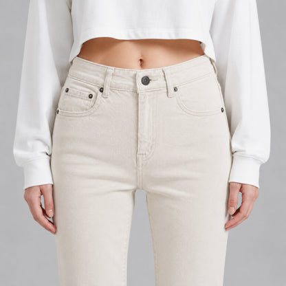 COLEGACY Women Straight Leg Denim Pants