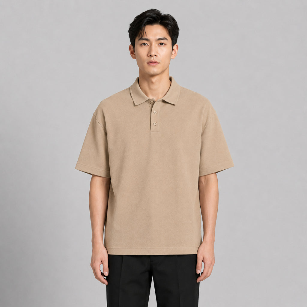 COLEGACY Men Oversized Polo Shirt