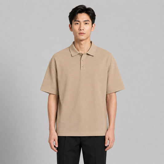 COLEGACY Men Oversized Polo Shirt