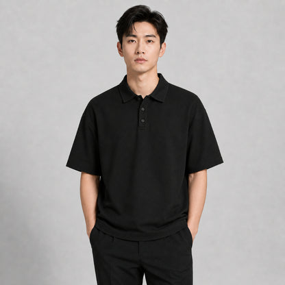 COLEGACY Men Oversized Polo Shirt