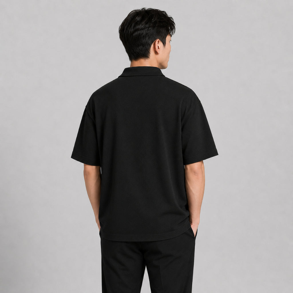 COLEGACY Men Oversized Polo Shirt