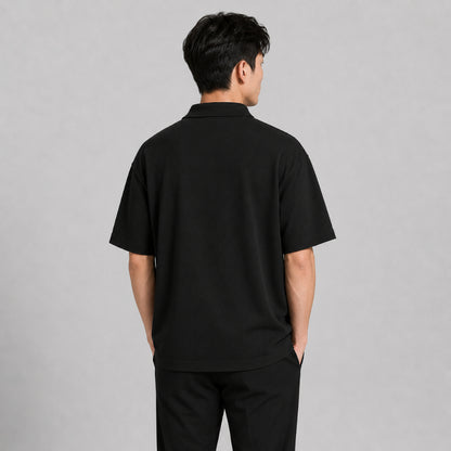 COLEGACY Men Oversized Polo Shirt