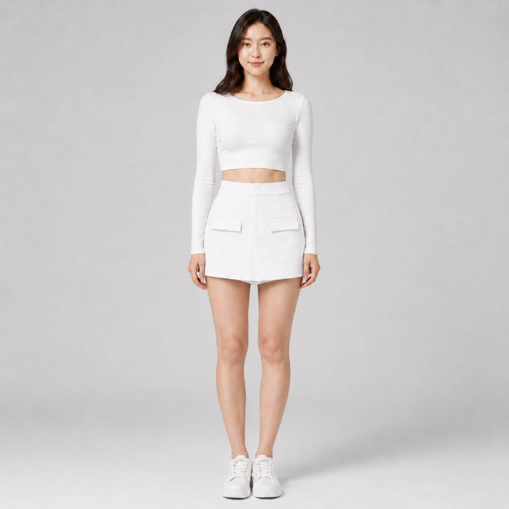 COLEGACY Women Pocket Skort