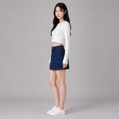 COLEGACY Women Denim Mini Skirt