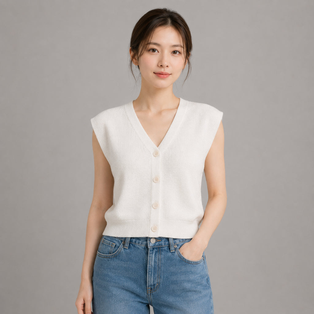 COLEGACY Women Knit Vest Top