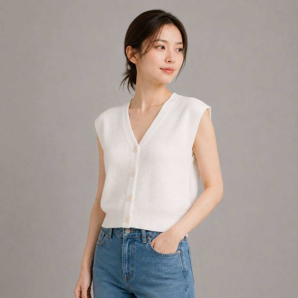 COLEGACY Women Knit Vest Top