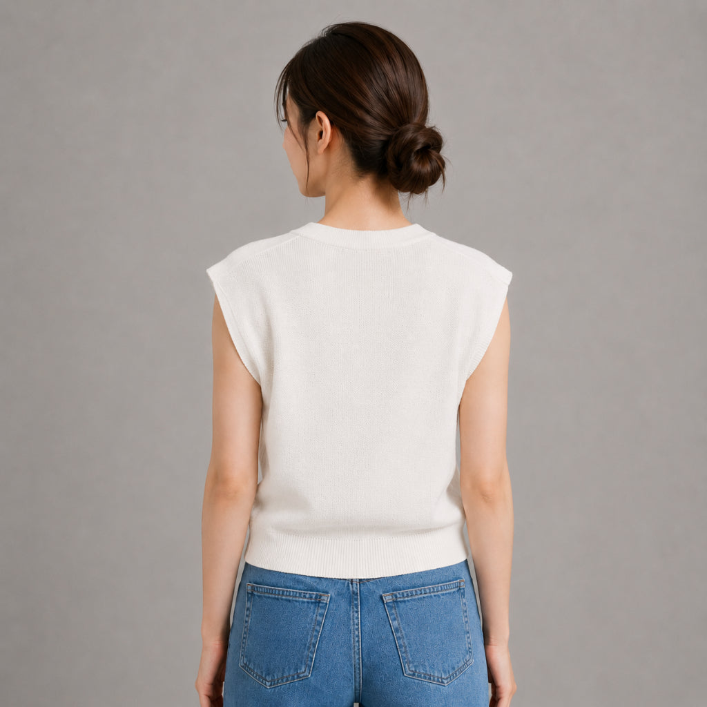 COLEGACY Women Knit Vest Top