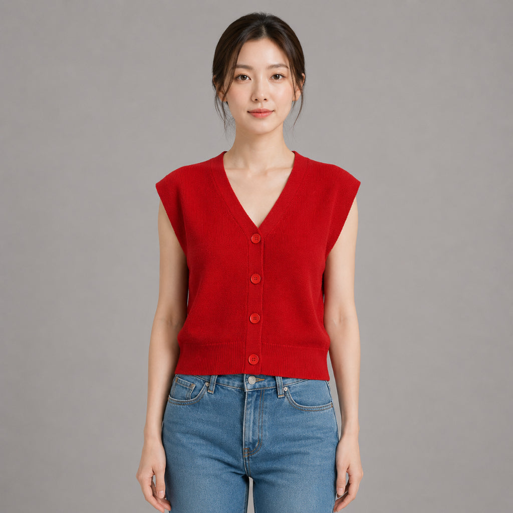 COLEGACY Women Knit Vest Top