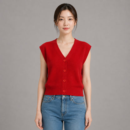 COLEGACY Women Knit Vest Top