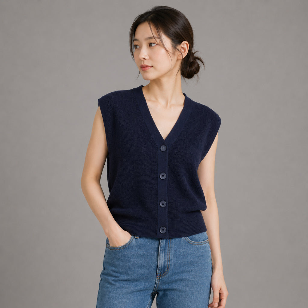COLEGACY Women Knit Vest Top