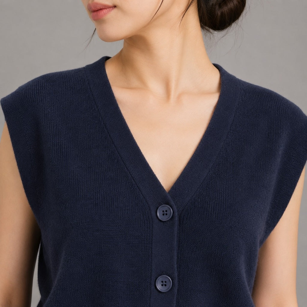 COLEGACY Women Knit Vest Top
