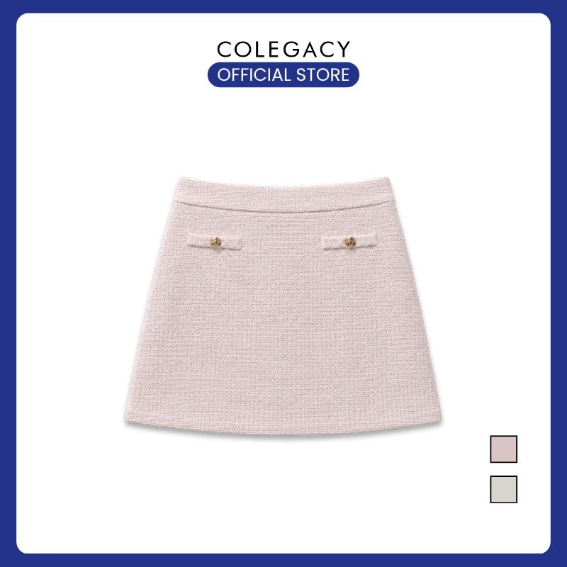 COLEGACY Women Tweed Mini Skirt
