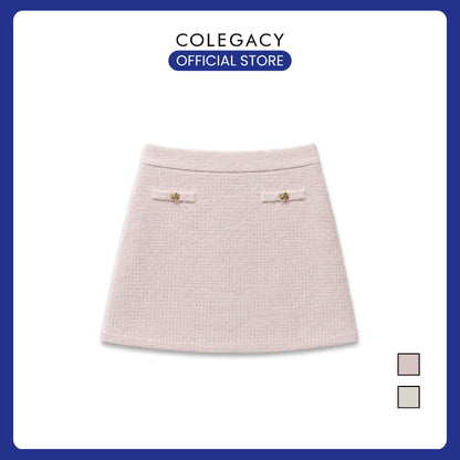 COLEGACY Women Tweed Mini Skirt
