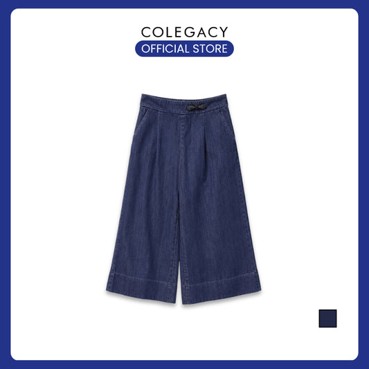 COLEGACY Women Wide Leg Denim Pants