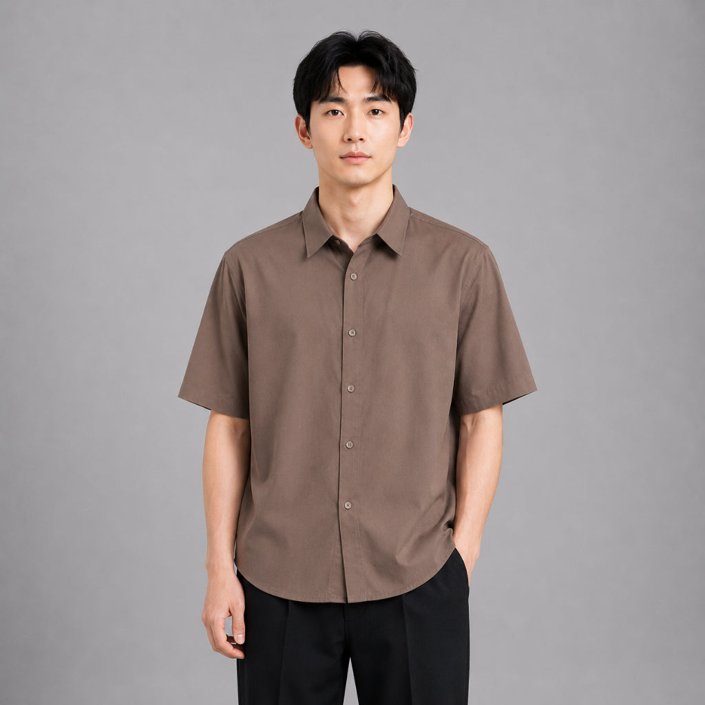 COLEGACY Men Smooth Short Sleeve Shirt
