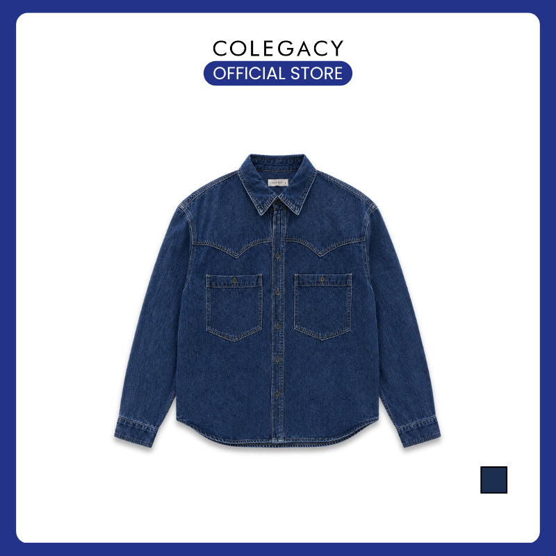 COLEGACY Men Oversized Denim Shirt