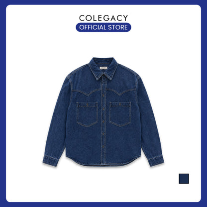 COLEGACY Men Oversized Denim Shirt