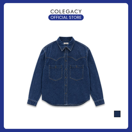 COLEGACY Men Oversized Denim Shirt