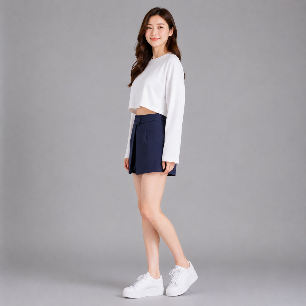 COLEGACY Women Pleated Skort