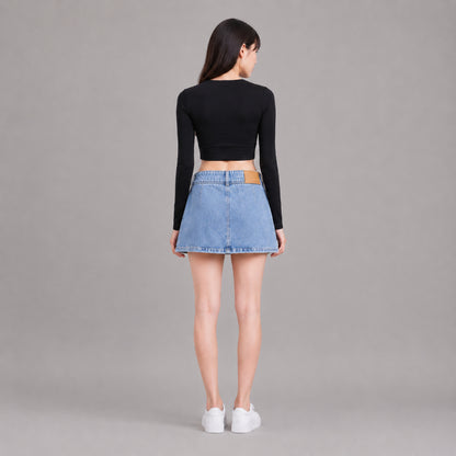 COLEGACY Women Denim Skirt