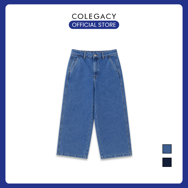 COLEGACY Men Wide Leg Denim Pants