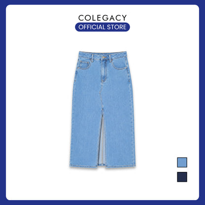 COLEGACY Women Denim Midi Skirt