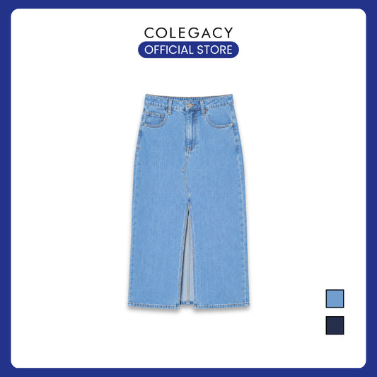COLEGACY Women Denim Midi Skirt