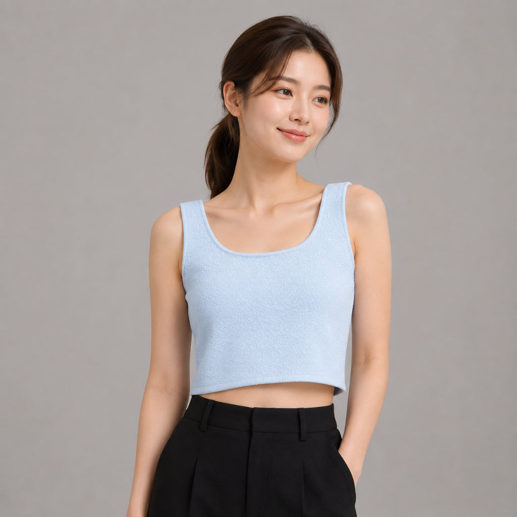 COLEGACY Women Knit Tank Top
