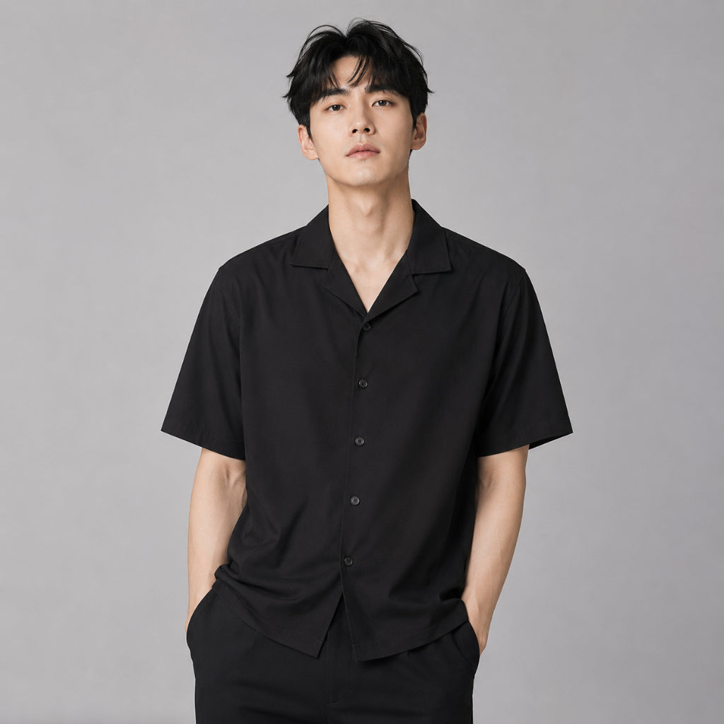 COLEGACY Men Smart Casual Short Sleeve Shirt