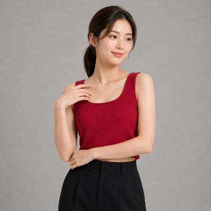 COLEGACY Women Knit Tank Top