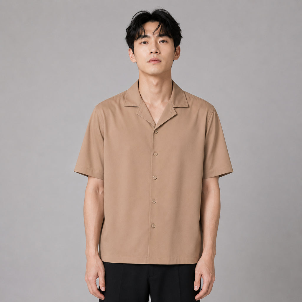 COLEGACY Men Smart Casual Short Sleeve Shirt
