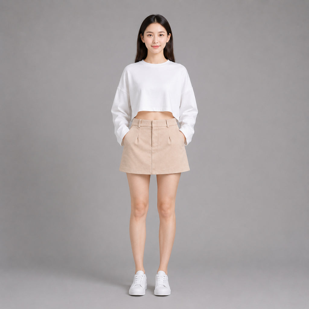 COLEGACY Women High Waist Mini Skirt