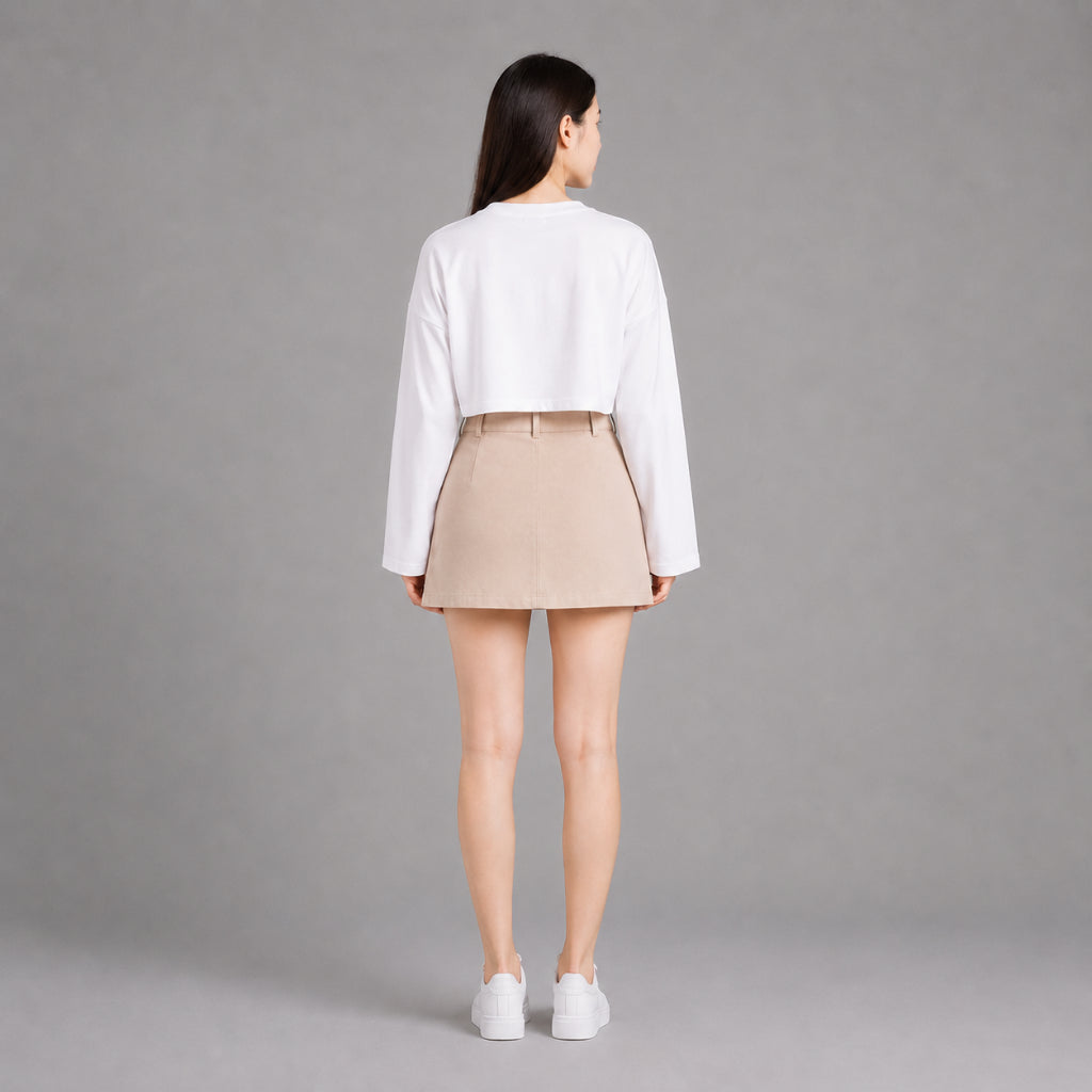 COLEGACY Women High Waist Mini Skirt