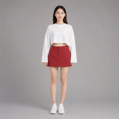 COLEGACY Women High Waist Mini Skirt