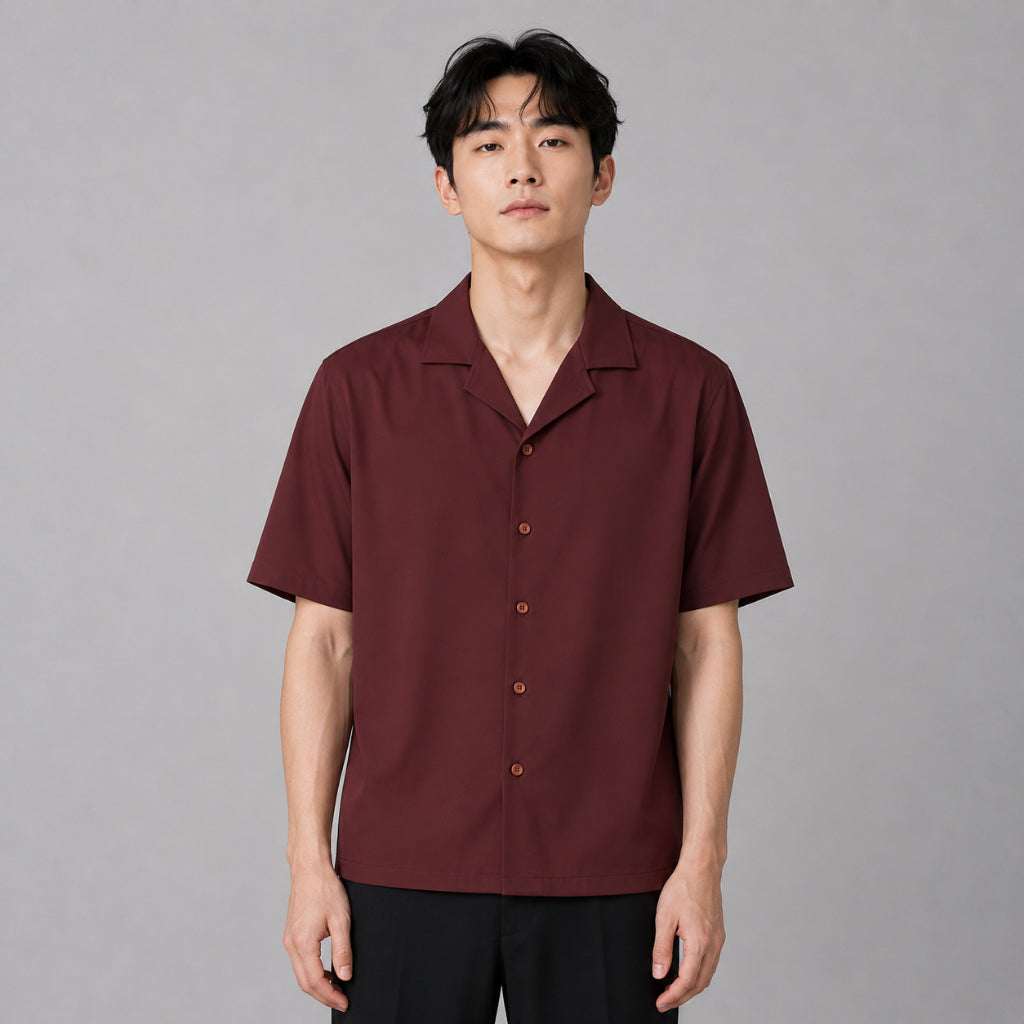 COLEGACY Men Smart Casual Short Sleeve Shirt
