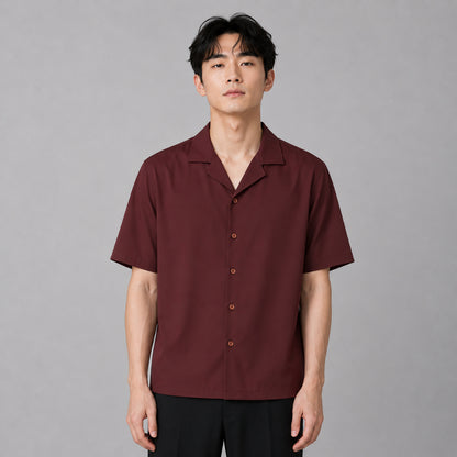 COLEGACY Men Smart Casual Short Sleeve Shirt