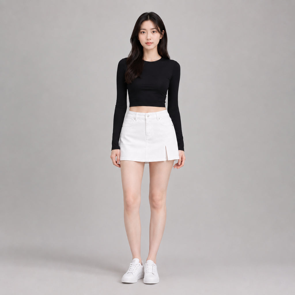 COLEGACY Women Denim Skort