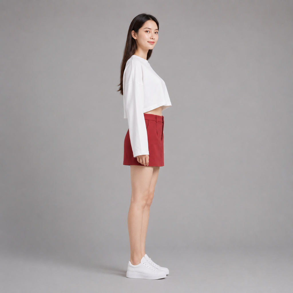 COLEGACY Women High Waist Mini Skirt